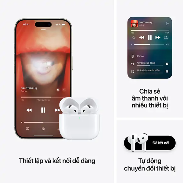 Tai nghe AirPods 4 (Chủ Động Khử Tiếng Ồn) - Chính hãng VN/A
