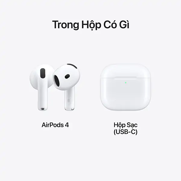 Tai nghe AirPods 4 (Chủ Động Khử Tiếng Ồn) - Chính hãng VN/A
