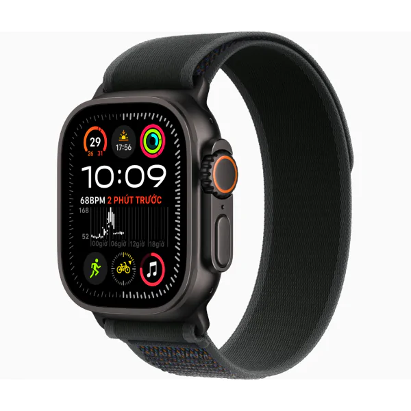 Apple Watch Ultra 2 (2024) LTE 49mm Viền Titanium Dây Trail Loop - Size M / L - Titan Đen