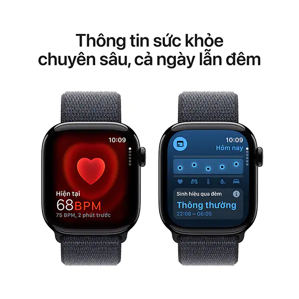 Apple Watch S10 GPS 42mm Viền Nhôm Dây Cao Su - Chính hãng VN/A - Size S/M