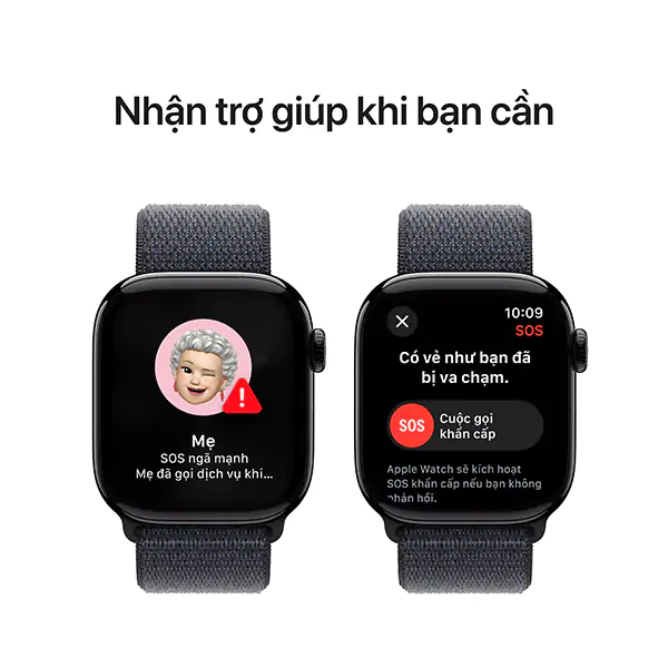 Apple Watch S10 GPS 42mm Viền Nhôm Dây Cao Su - Chính hãng VN/A - Size S/M