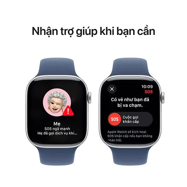Apple Watch S10 GPS 46mm Viền Nhôm Dây Cao Su - Chính Hãng VN/A - Size M/L