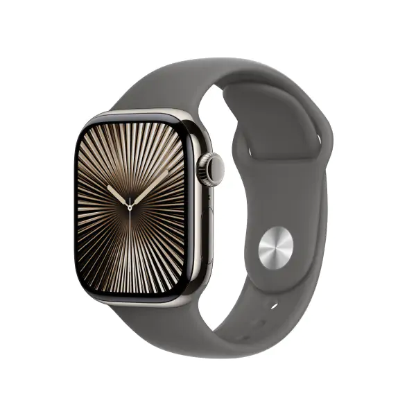 Apple Watch S10 LTE 42mm Viền Titan Dây Cao Su - Chính Hãng VN/A - Size M/L