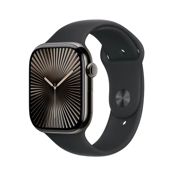 Apple Watch S10 LTE 46mm Viền Titan Dây Cao Su - Chính Hãng VN/A - Size M/L