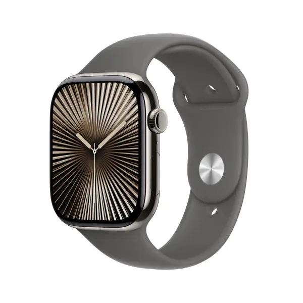 Apple Watch S10 LTE 46mm Viền Titan Dây Cao Su - Chính Hãng VN/A - Size M/L
