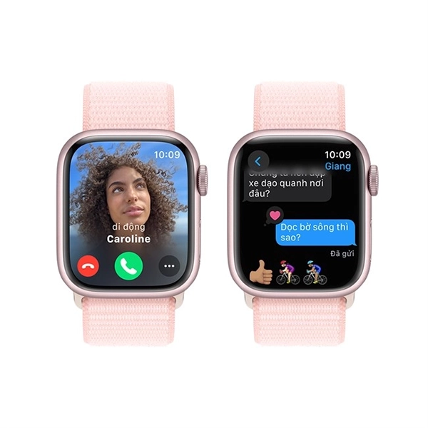 Apple Watch Series 9 GPS 45mm Viền Nhôm Dây Cao Su - Size M/L