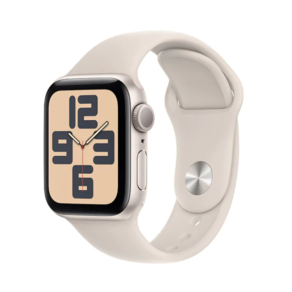 Apple Watch SE 2024 GPS 40mm Viền Nhôm Dây Cao Su - Chính Hãng VN/A - Size M/L
