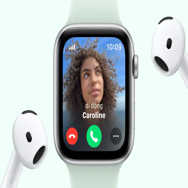 Apple Watch SE 2024 GPS 40mm Viền Nhôm Dây Cao Su - Chính Hãng VN/A - Size M/L