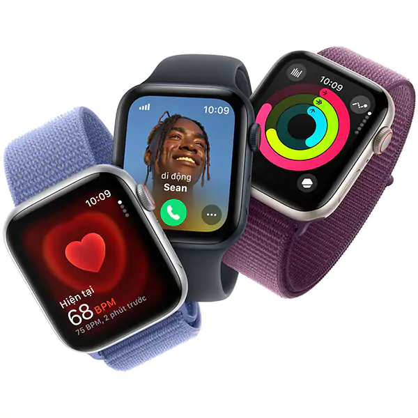 Apple Watch SE 2024 GPS 40mm Viền Nhôm Dây Cao Su - Chính Hãng VN/A - Size M/L