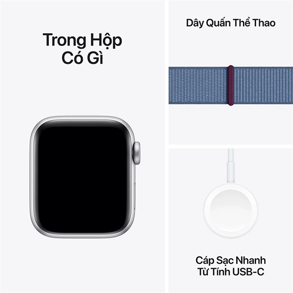Apple Watch SE 2023 LTE 44mm Viền Nhôm Dây Vải - Chính hãng VN/A