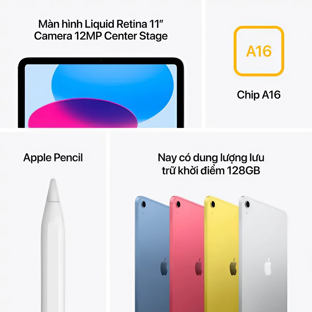 iPad (A16) Wifi 128GB - Chính hãng VN