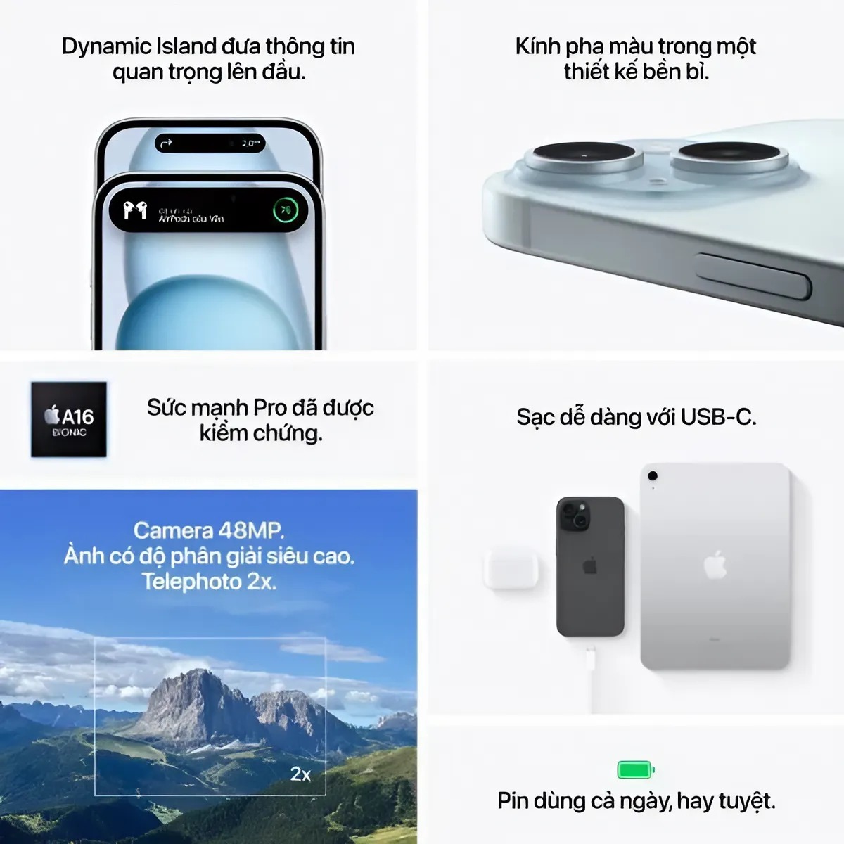 iPhone 15 128GB - Chính hãng VN/A