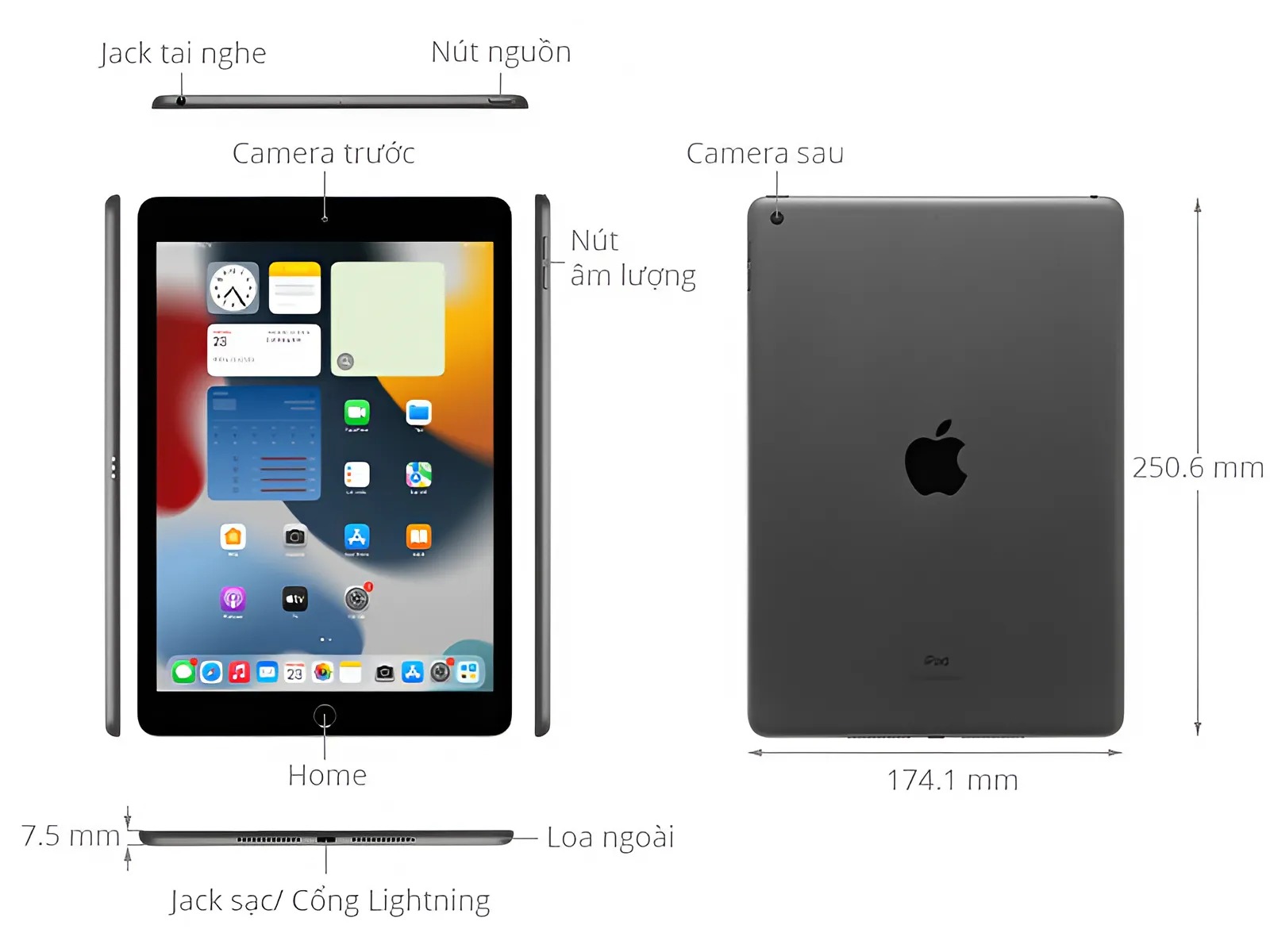 iPad Gen 9 Wifi 64GB - Chính Hãng VN